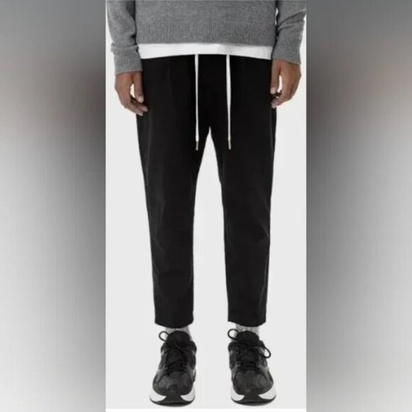 Large Black John Elliott Khakis Perfect Condition 36W 30L size large / L/3 - Picture 1 of 10